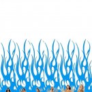 Arrow Wraps Bikini Girls Antler Blue Flame 9381-1-Dozen (12)  Vanes Feathers