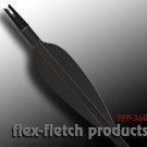 Flex Fletch Arrow Vanes FFP-360 36-Count BLACK Fletchings Arrows Wraps