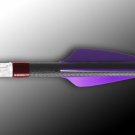 Archery Flex Fletch FFP 187 Shield Cut 36 Count Purple Vanes Fletchings