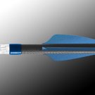 Archery Flex Fletch FFP 187 Shield Cut 36 Count Pearl Blue Vanes Fletchings