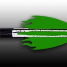 Flex Fletch Arrow Vanes Flame 36-Green Fletchings Arrows Wraps Bows