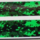 Arrow Wraps Digital Camo Flo Green 1 Dozen (12) 1x7 Peel&Stick Vanes