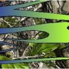 MacDaddy's Arrow Wraps 1 Dozen 1"X7" Flame #651 Carbon Arrows Vanes