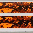 Arrow Wraps Digital Camo Flo Orange 1 Dozen (12) 1x7 Peel&Stick Vanes