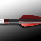 Archery Flex Fletch FFP 187 Shield Cut 36 Count Real Red Vanes Fletchings