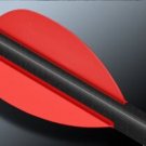Flex Fletch Arrow Vanes FHP-200 36-Blaze Orange Fletchings Arrows Wraps Bows