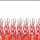 Arrow Wraps Bikini Girls Red Flame 1235-1-Dozen (12)  Vanes Feathers
