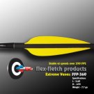Flex Fletch Arrow Vanes FFP-360 36-Count FLO YELLOW Fletchings Arrows Wraps