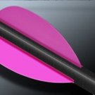 Flex Fletch Arrow Vanes FHP-200 36-Hot Pink Fletchings Arrows Wraps Bows