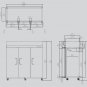 MBF8003 - T Series 3 Three Door Commercial Stainless Steel Freezer 1.25HP Comp