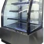 New Curved Glass 36" Refrigerated Cake Display Cooler Cold Bakery Pastry Case