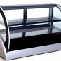 New 59" Curved Glass Stainless Steel Deli Cake Display Refrigerator Countertop