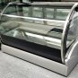 New 48" Countertop Refrigerated Cake Pie Display Case Curved Glass Refrigerator