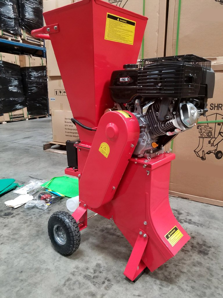 15hp 420cc Gas Powered Wood Chipper Shredder 4 Capacity W Mulch Bag 5942