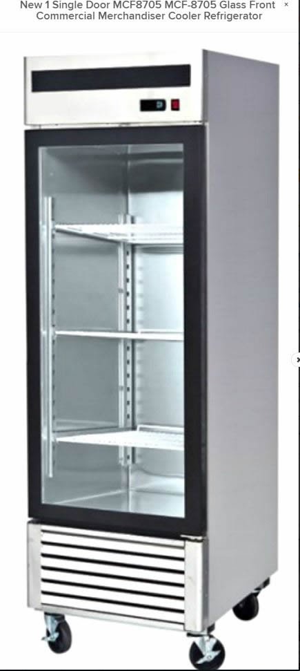 New 1 Single Door Mcf8705 Mcf 8705 Glass Front Commercial - Single Door Glass Front Refrigerator New 1 Single Door Mcf8705 Mcf 8705 Glass Front Commercial - Single Door Glass Front Refrigerator