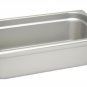 1/3 Size Standard Weight Anti-Jam Stainless Steel Steam Table / Hotel Pan - 4" Deep