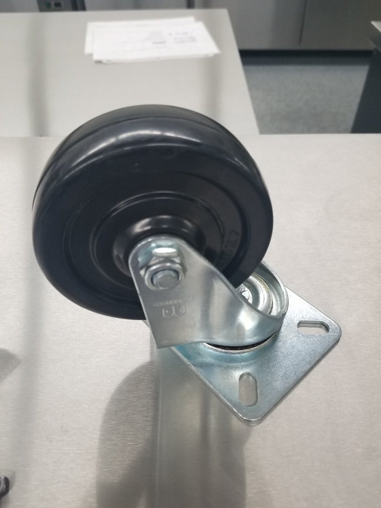 Four 4 Pieces 2 Caster Wheels 4" x 1.25" Commercial Restaurant Equipment Kegerator Back Bar Coolers