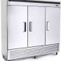 NEW 3 Triple Door Commercial Reach In Stainless Steel Refrigerator Merchandiser  - MBF8508