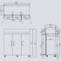 NEW 3 Triple Door Commercial Reach In Stainless Steel Refrigerator Merchandiser  - MBF8508