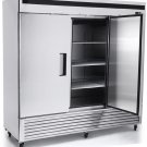 NEW 3 Triple Door Commercial Reach In Stainless Steel Freezer Merchandiser - MBF8504
