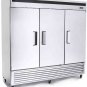 NEW 3 Triple Door Commercial Reach In Stainless Steel Freezer Merchandiser - MBF8504
