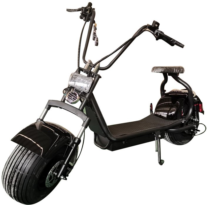 2000W 60V Wide Fat Tire Kick Electric Scooter Moped Bike CityCoco Motorcycle