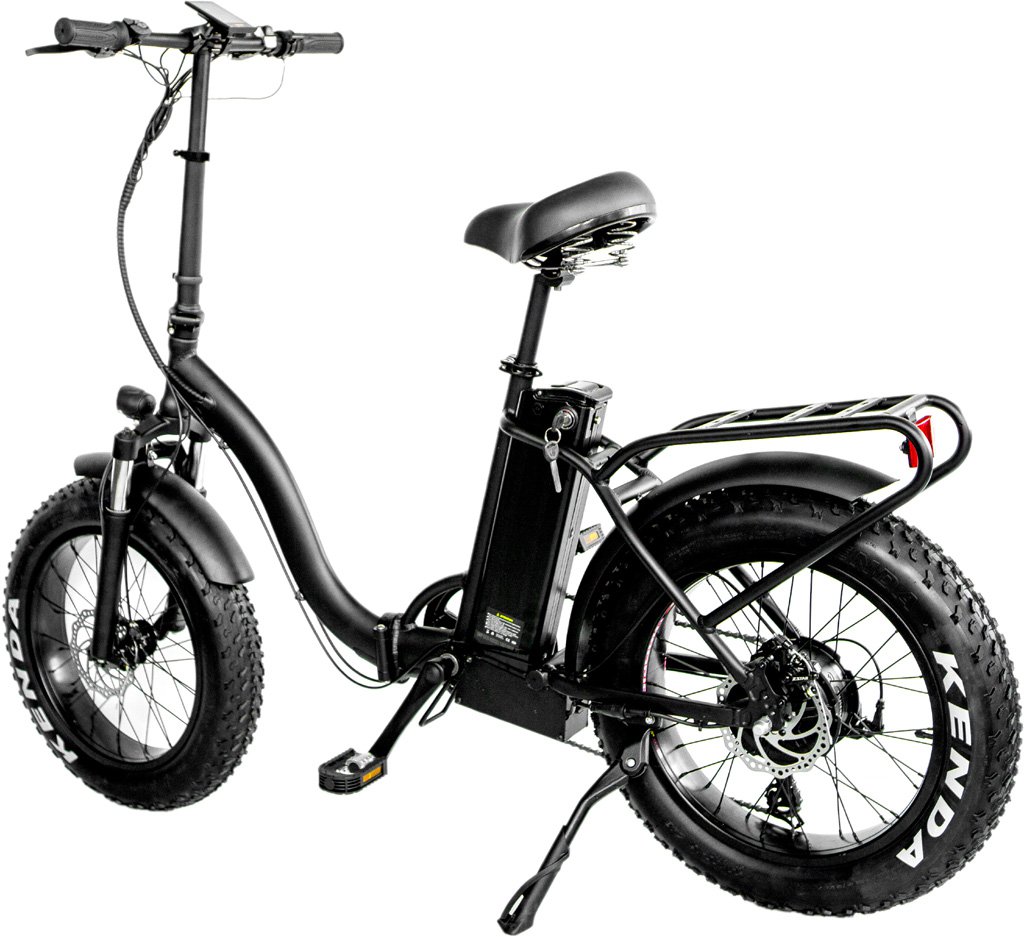 NEW 1000W Folding Electric Bike Fat Tire Electric Mountain Bicycle 20 ...