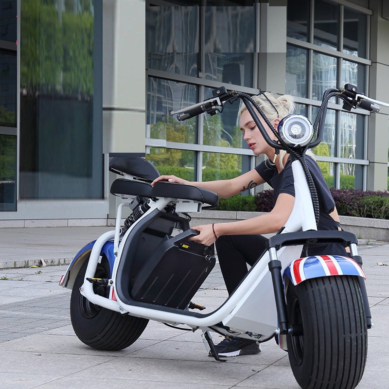 New 2000W + 40AH Double Seat Electric CityCoco Fat Tire Scooter ...