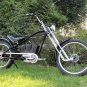 Electric Chopper Harley eBike Bicycle 48V 750W Motor Carbon Steel Bike Frame Front Suspension