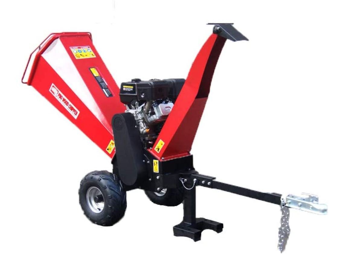 Powerful 18HP 457CC Gas Gasoline Powered Wood Chipper Mulcher w/ Electric Start Swivel Chute