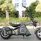 3000W Electric M8 Sport Chopper Motorcycle Harley Scooter Bike 60V MATTE GREEN