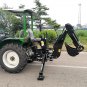 3 Point Hitch PTO Drive BH6600HT Hydraulic Backhoe Excavator Attachment 2 Buckets