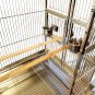 Indoor / Outdoor 39" x 29" x 67" #304 Stainless Steel Dometop Bird / Parrot Cage + Seed Catcher