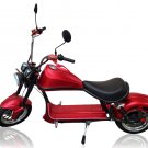 NEW 3000W Electric Wide Tire Scooter Chopper / Harley Design Motorcycle Bike 30AH Oxblood Red