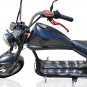 NEW 2000W Electric Wide Tire Scooter Chopper / Harley Design Motorcycle Bike 20AH Midnight Grey