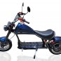2000W Electric Wide Tire Scooter Chopper / Harley Design Motorcycle Bike 20AH Midnight Blue