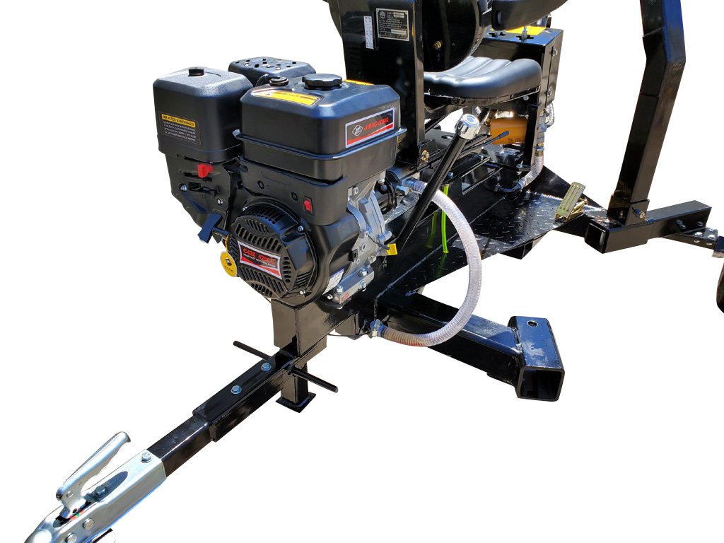 15HP 420CC Gas Powered Towable Backhoe Mini Excavator 8' Foot Reach 12" Bucket Free Shipping