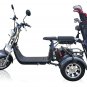 NEW 2000W Electric 3 Wheel Scooter Trike Style Golf Cart Mobility Scooter CARBON FIBER 40AH