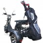 NEW 2000W Electric 3 Wheel Scooter Trike Style Golf Cart Mobility Scooter CARBON FIBER 40AH