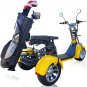 2000W Electric Trike Golf Cart Scooter Harley Style Canary Yellow CANARY YELLOW