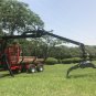 NEW Tractor PTO Drive 15.5' Ft Forest Log Crane w/ 13K Capacity Logging Timber Wood Trailer