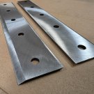 Set of Hardened Steel Stainless Steel Reversible Cutting Blades for our 18HP Wood Chipper