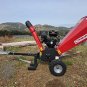 Powerful 18HP 457CC Gas Gasoline Powered Wood Chipper Mulcher w/ Electric Start Swivel Chute