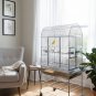 Indoor / Outdoor 39" x 29" x 67" #304 Stainless Steel Dometop Bird / Parrot Cage + Seed Catcher