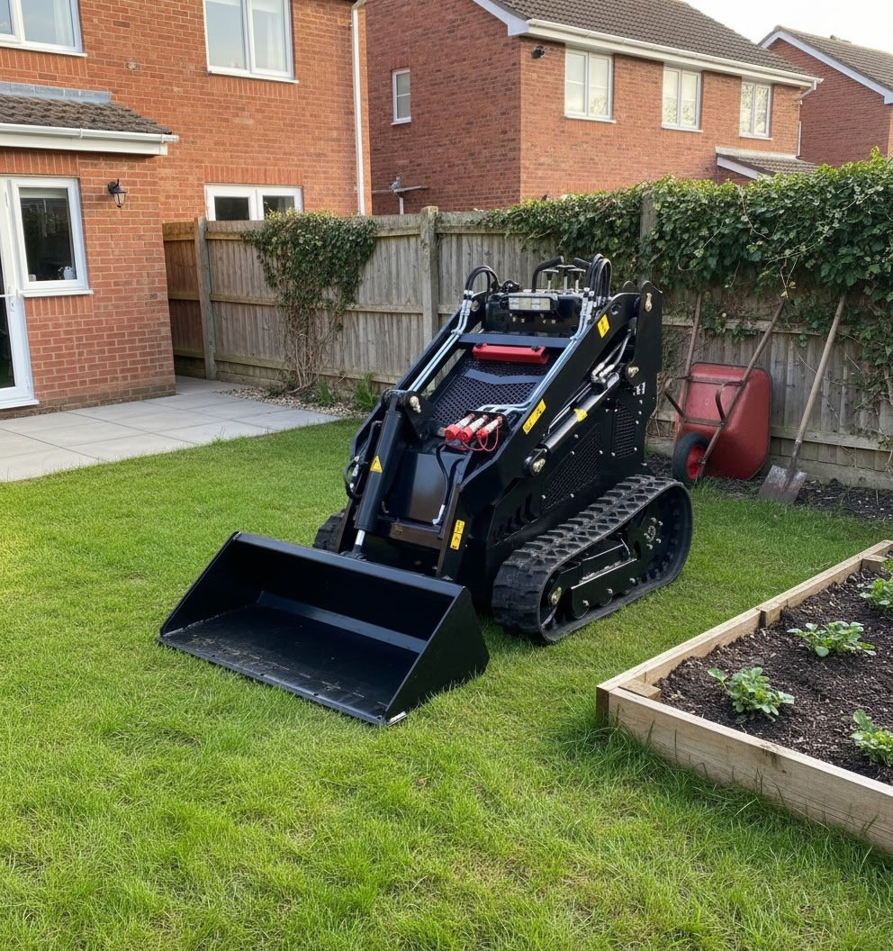 Briggs & Stratton Vanguard 23HP Gas Powered Mini Stand-On Skid Steer Loader Black