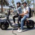NEW 2000W Double Seat Double Battery Fat Tire CityCoco Scooter Moped 40AH Long Range Lithium Battery