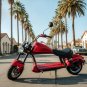 NEW 3000W Electric Wide Tire Scooter Chopper / Harley Design Motorcycle Bike 30AH Oxblood Red
