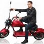 NEW 2000W Electric Wide Tire Scooter Chopper / Harley Design Motorcycle Bike 20AH Oxblood Red