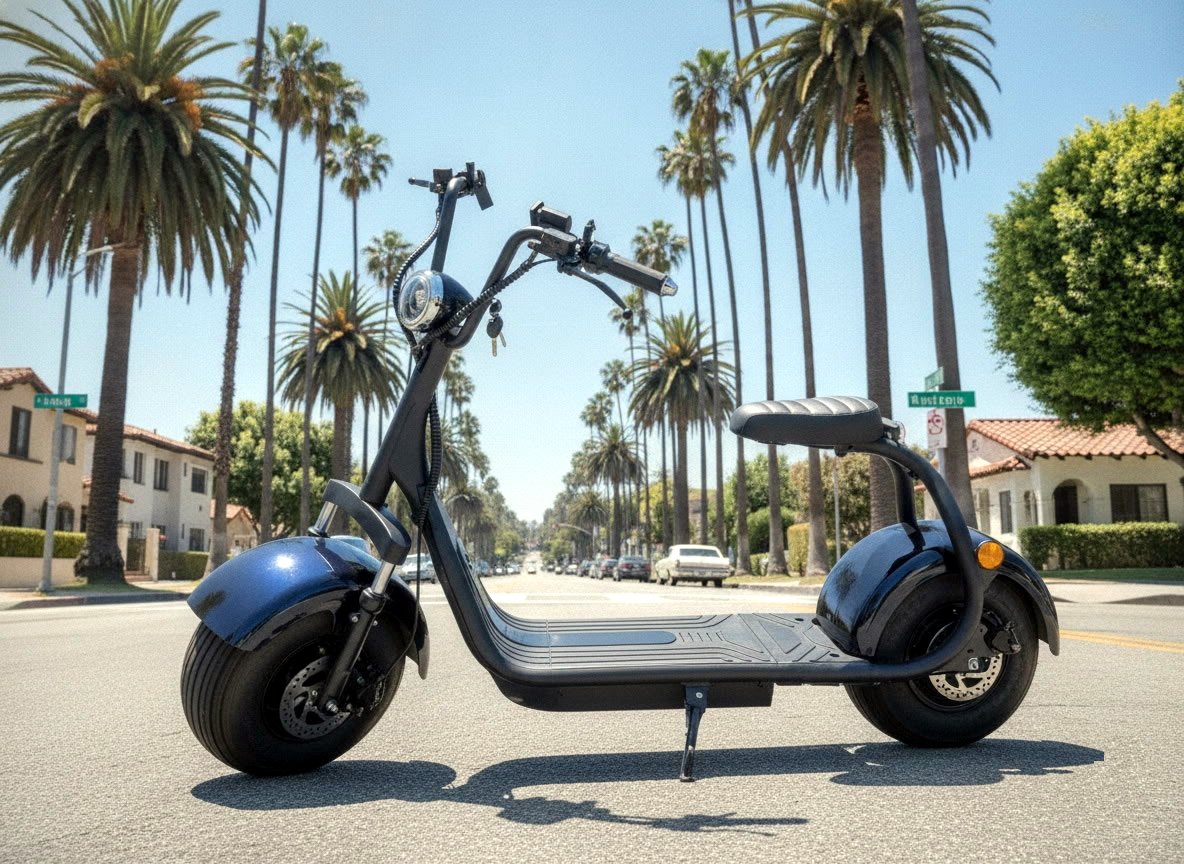 NEW 2000W Seat Fat Tire CityCoco Electric Scooter Moped 20AH Lithium Battery 40MPH