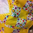 Baby Quilt Yellow & Circles